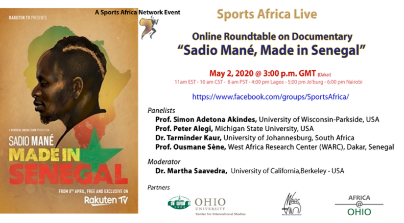 Sports Africa Network’s Virtual Documentary Discussion: « Sadio Mane, Made in Senegal »